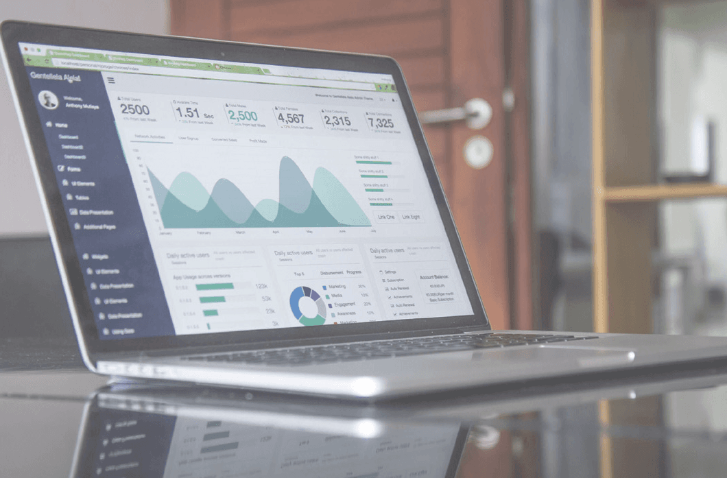 Ecommerce account dashboard on a laptop, illustrating New Nexus Group's Manage Retail account management